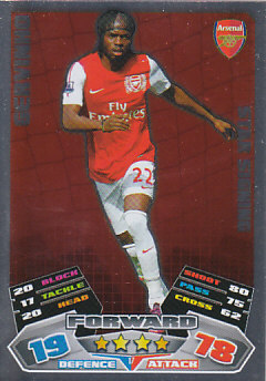 Gervinho Arsenal 2011/12 Topps Match Attax Star Signing #17